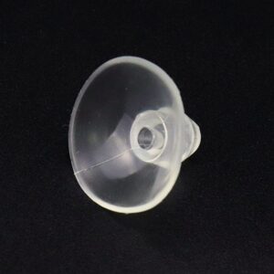 Risbay 18mm Clear Suction Cups,PVC Plastic Sucker Pads without Hooks and Holes,20-Pack