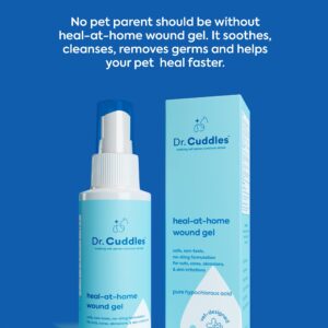 Dr. Cuddles Heal-at-Home Wound Spray for Dogs, Cats, & Pets - Antimicrobial, Anti-Fungal Spray - Non-Toxic, No Sting Formula - Pure Hypochlorous Acid – 4oz