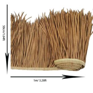 Pealihuy Hut Bar Roof Thatching Straw Roof for Tiki Bar Garden Patio Deck Gazebos Wall House, 10pcs