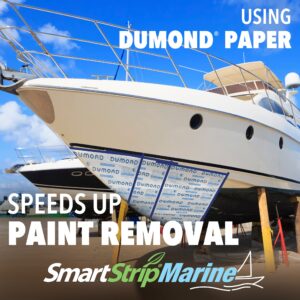 Smart Strip Marine Paint Remover - For Wood, Fiberglass, Metal, & Aluminum Boats & More - Strip Up to 15 Layers of Polyurethane & Acrylic Top & Bottom Marine Coatings - Works Inside & Out - 1/2 Gallon