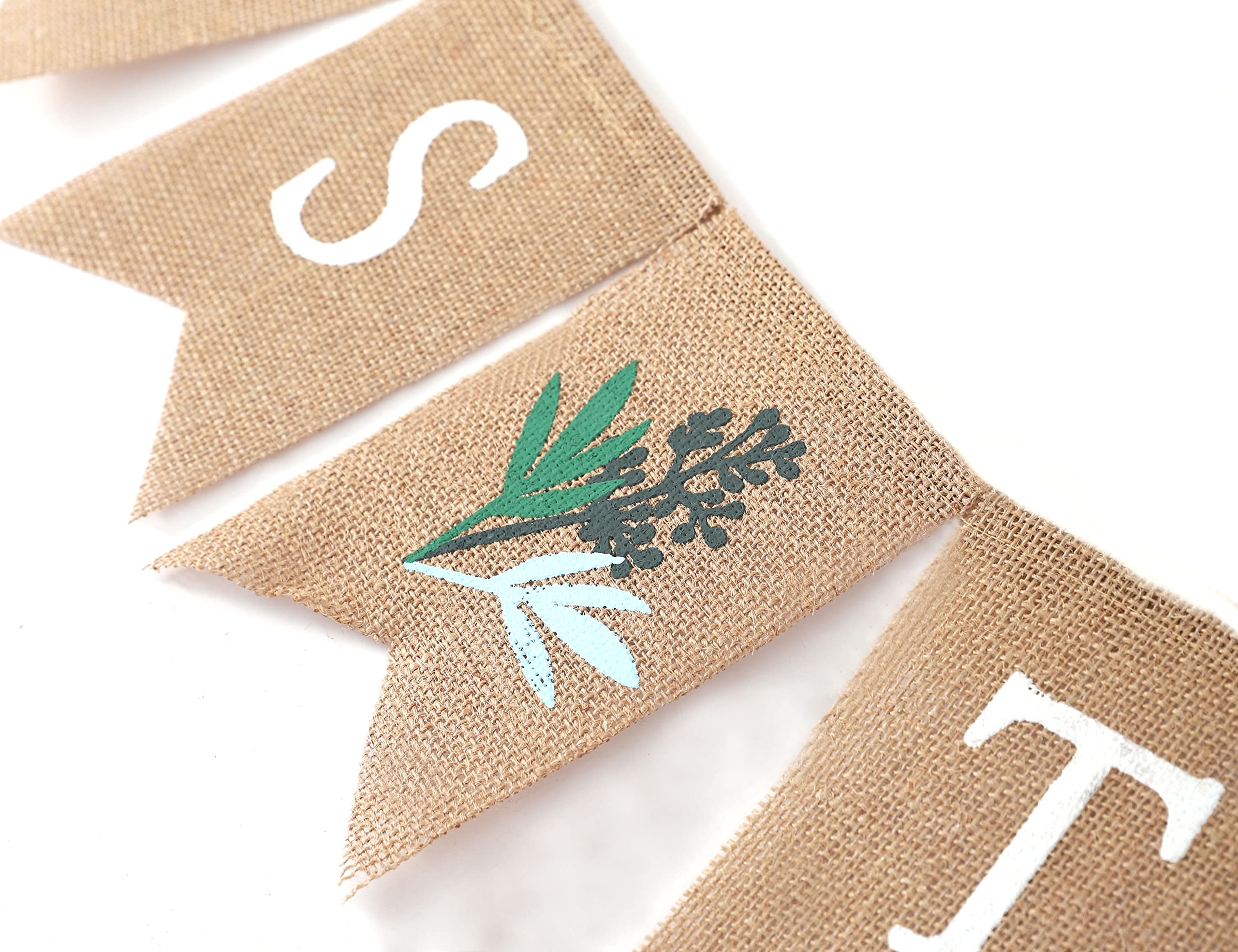 Miss to Mrs Burlap Banner - Greenery Bridal Shower Decorations, Greenery Shower Banner, Rustic Bridal Shower Decor, Miss to Mrs Banner Sign, Best Party Supplies