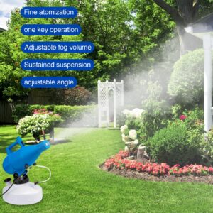 2 Pcs 4.5L (1.2 Gallon) Electric ULV Portable Fogger Sprayer Machine Capacity Fogger Machine Mist Cold Fogger Spraying Distance 30 ft for Home School Yard