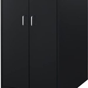 Summit Appliance CWSUITE85G 85" Wide Casework Suite with Beverage Center and Microwave, ADA Height; Trash Receptacle Included; 2.7 cu.ft. Beverage Center; Leveling Legs; Black