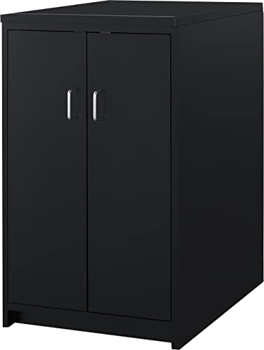 Summit Appliance CWSUITE85G 85" Wide Casework Suite with Beverage Center and Microwave, ADA Height; Trash Receptacle Included; 2.7 cu.ft. Beverage Center; Leveling Legs; Black