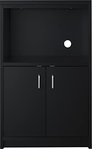 Summit Appliance CWSUITE85G 85" Wide Casework Suite with Beverage Center and Microwave, ADA Height; Trash Receptacle Included; 2.7 cu.ft. Beverage Center; Leveling Legs; Black