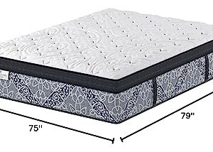 Kingsdown Passions Kelbrooke 16" Plush Euro Pillow Top Hybrid Mattress King, Cool Gel Memory Foam Layer Motion Isolation Quilted Top Premium Mattress