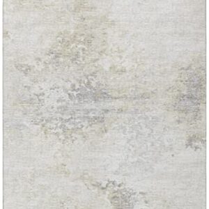 Addison Rugs Indoor/Outdoor Accord AAC35 Ivory Washable 1'8" x 2'6" Indoor Outdoor Area Rug, Easy Clean, Machine Washable, Non Shedding, Bedroom, Living Room, Dining Room, Kitchen, Patio Rug