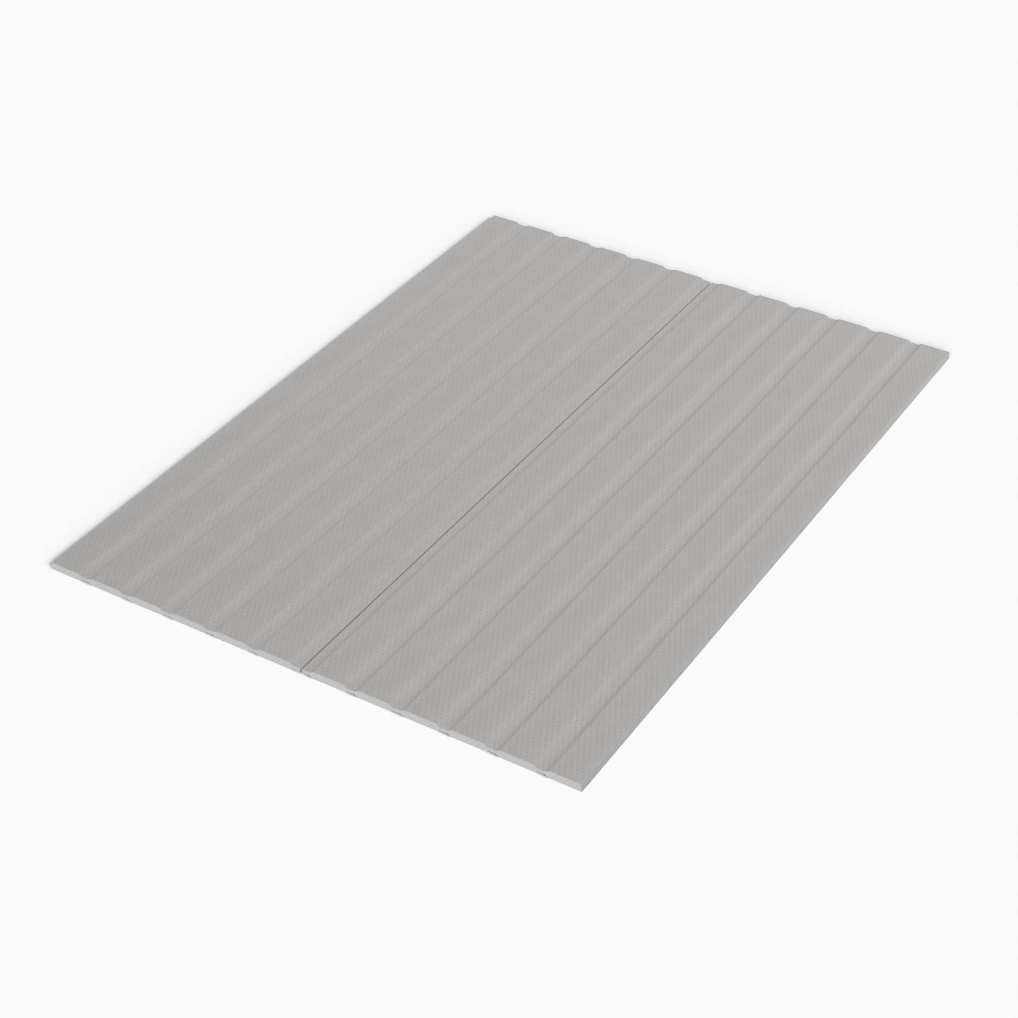 Greaton, 0.75-Inch Vertical Wooden Bunkie Board/Bed Slats with Cover, Full, Grey