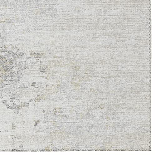 Addison Rugs Indoor/Outdoor Accord AAC35 Ivory Washable 1'8" x 2'6" Indoor Outdoor Area Rug, Easy Clean, Machine Washable, Non Shedding, Bedroom, Living Room, Dining Room, Kitchen, Patio Rug