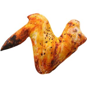 7.9'' car pillow,simulation food chicken leg plush toy chicken wing drumstick fried pillow cushion soft throw pillow home birthday gift