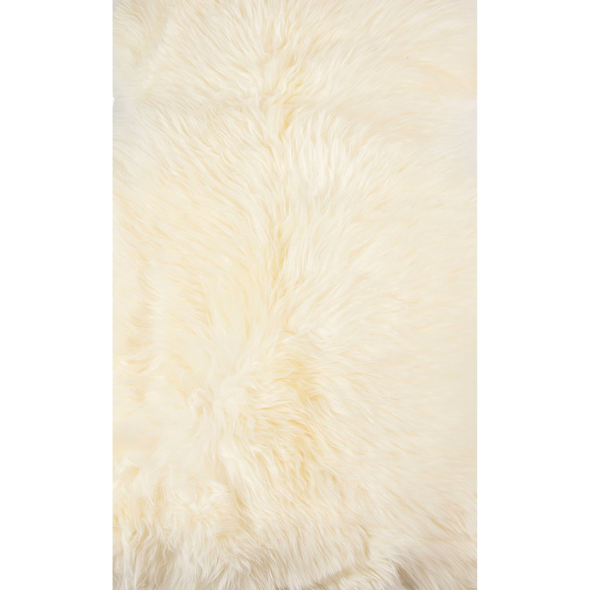 Overstock New Zealand Natural Sheepskin Rug - 2x3 Green Sheepskin