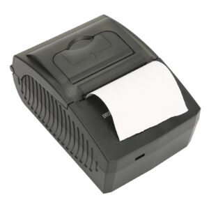 Portable Printer Receipt, 58mm Paper Width 2000mAh Rechargeable Thermal Label Printer,with Thermal Printer Paper,for Office and Small Business