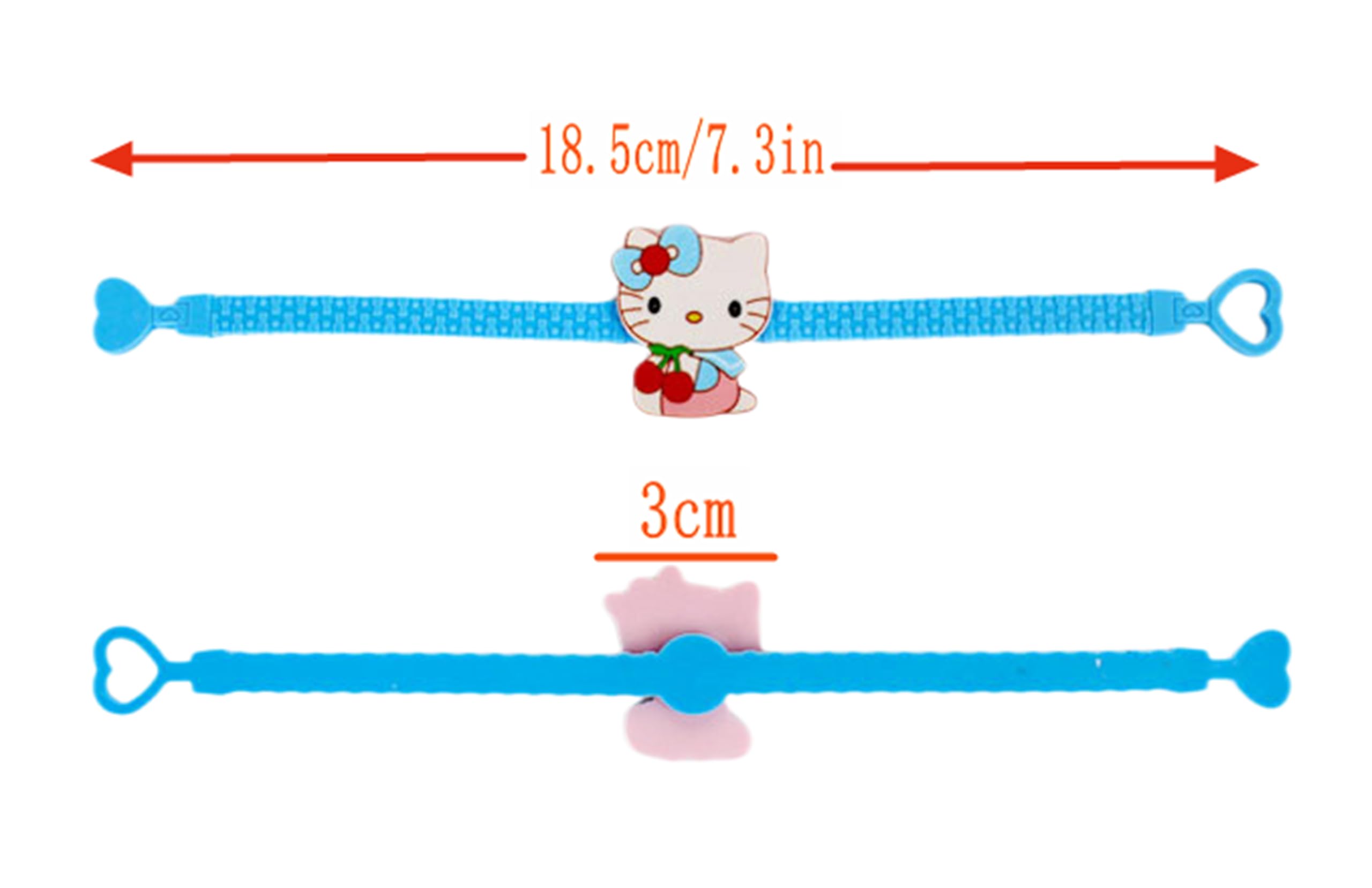 YAOSHUXIAN 15pcs Cartoon Character Bracelets Wristband Bracelets for Birthday Party Supplies Favors Prize Rewards