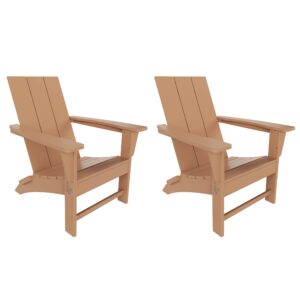 westintrends ashore modern outdoor folding adirondack chair (set of 2)