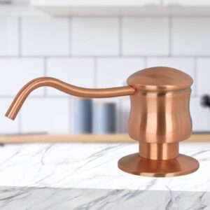 Built in Copper Soap Dispenser Refill from Top with 17 OZ Bottle - 3 Years Warranty Antique Copper Antique