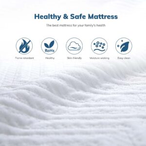 Twin Size Mattress, 8 inch Gel Memory Foam Mattress, Cooling Gel Mattress Bed in a Box, Medium Firm Feel with Motion Isolating (Twin)