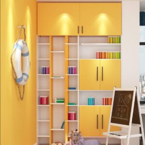 Livelynine Contact Paper Yellow Peel and Stick Wallpaper Waterproof Cabinet Wallpaper Self Adhesive Desk Vinyl Wrap Counter Top Covers Mustard Yellow Wall Paper Sticky Kids Room Decor 15.8X78.8