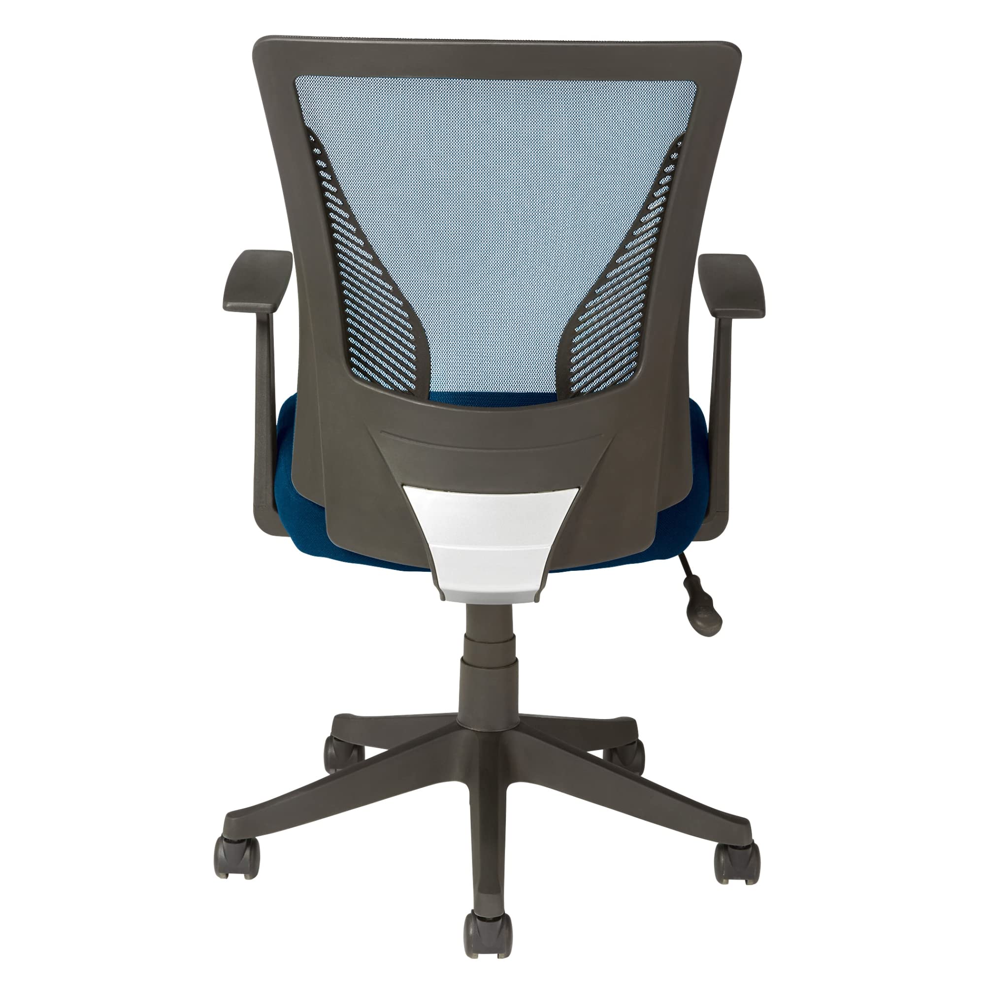 Realspace® Radley Mesh/Fabric Mid-Back Task Office Chair, Rich Blue, BIFMA Compliant