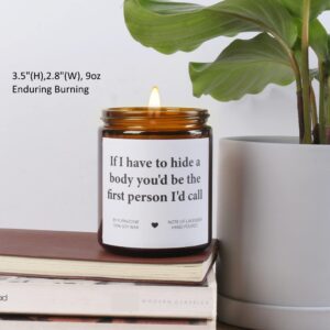 Gifts for Women Men Best Friends Sister Brother, Funny Gifts for Women Birthday Gifts for Her, Candles Gifts Soy Wax Lavender Scented Candle