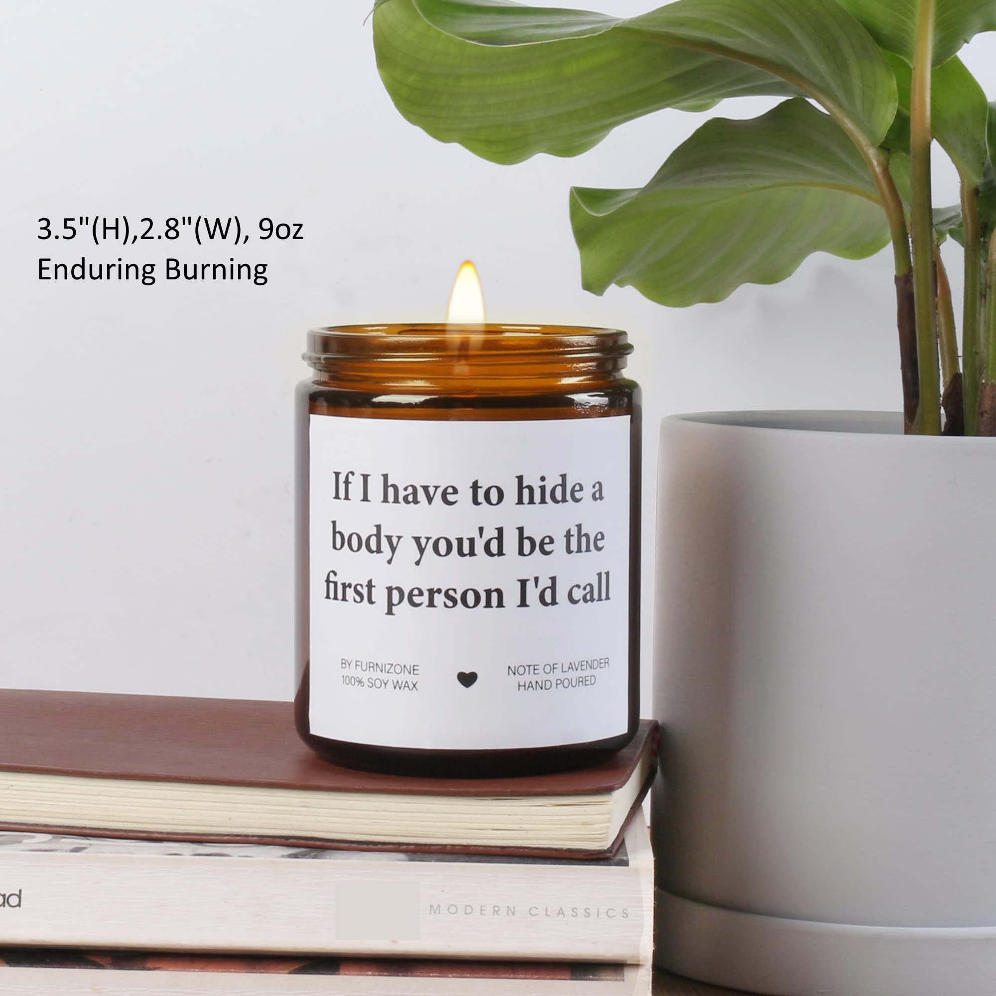 Gifts for Women Men Best Friends Sister Brother, Funny Gifts for Women Birthday Gifts for Her, Candles Gifts Soy Wax Lavender Scented Candle