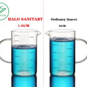 Halo Sanitary Touchless Bathroom Faucet Automatic Motion Sensor Faucet with Hole Cover Deck Plate Chrome