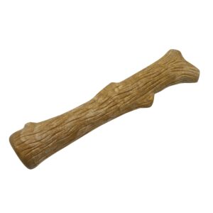 Petstages Dogwood Wood Alternative Dog Chew Toy, Medium and Benebone Wishbone Durable Dog Chew Toy for Aggressive Chewers, Real Peanut, Made in USA, Medium