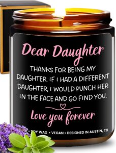 funny daughter candle, funny daughter gifts from mom, to my daughter gifts from dad, daughter gift from mom, birthday gifts for daughter adult, gifts for daughters from mothers, daughter birthday gift