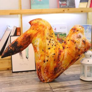 7.9'' Car Pillow,Simulation Food Chicken Leg Plush Toy Chicken Wing Drumstick Fried Pillow Cushion Soft Throw Pillow Home Birthday Gift