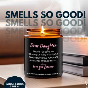 Funny Daughter Candle, Funny Daughter Gifts From Mom, To My Daughter Gifts From Dad, Daughter Gift From Mom, Birthday Gifts For Daughter Adult, Gifts For Daughters From Mothers, Daughter Birthday Gift