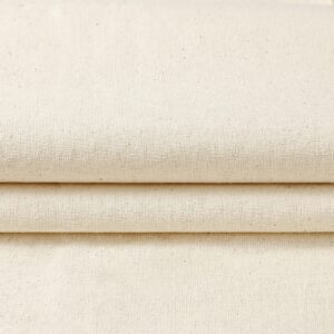 Zoblise 100% Cotton Muslin Fabric: 5 Yards x 63" Natural Color Muslin, 100% Cotton Fabric, Natural Unbleached, for Sewing Draping Material