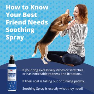 Pup Labs Soothing Spray - Natural Moisturizer Flushes Out Root Cause of Itching and Scratching - Hot Spot Relief for Dogs with BioFlavin Extract - Made for All Dogs and in The USA, 4 Fluid Ounces