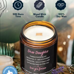 Funny Daughter Candle, Funny Daughter Gifts From Mom, To My Daughter Gifts From Dad, Daughter Gift From Mom, Birthday Gifts For Daughter Adult, Gifts For Daughters From Mothers, Daughter Birthday Gift