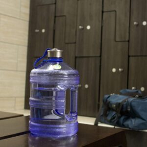 Newair 45 lbs. Portable Countertop Clear Ice Maker + New Wave Enviro Iconic 1 Gallon BPA Free Water Bottle