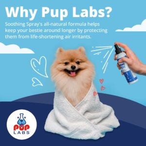 Pup Labs Soothing Spray - Natural Moisturizer Flushes Out Root Cause of Itching and Scratching - Hot Spot Relief for Dogs with BioFlavin Extract - Made for All Dogs and in The USA, 4 Fluid Ounces