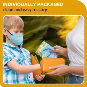 KN95 Masks Disposable for Kids, 5 Layer Protection 100 Pack Individually Wrapped KN95 Masks Children Size Breathable Adjustable Face Mask for Girl and Boy, Mascarillas para Niños Aged 4-12