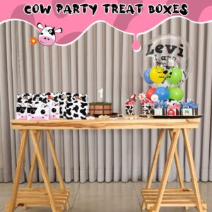 24 Pack Cow Party Treat Boxes Cow Party Goodie Candy Treat Boxes Reusable Birthday Party Favor Boxes for Farm Animals Theme Party Supplies Decoration