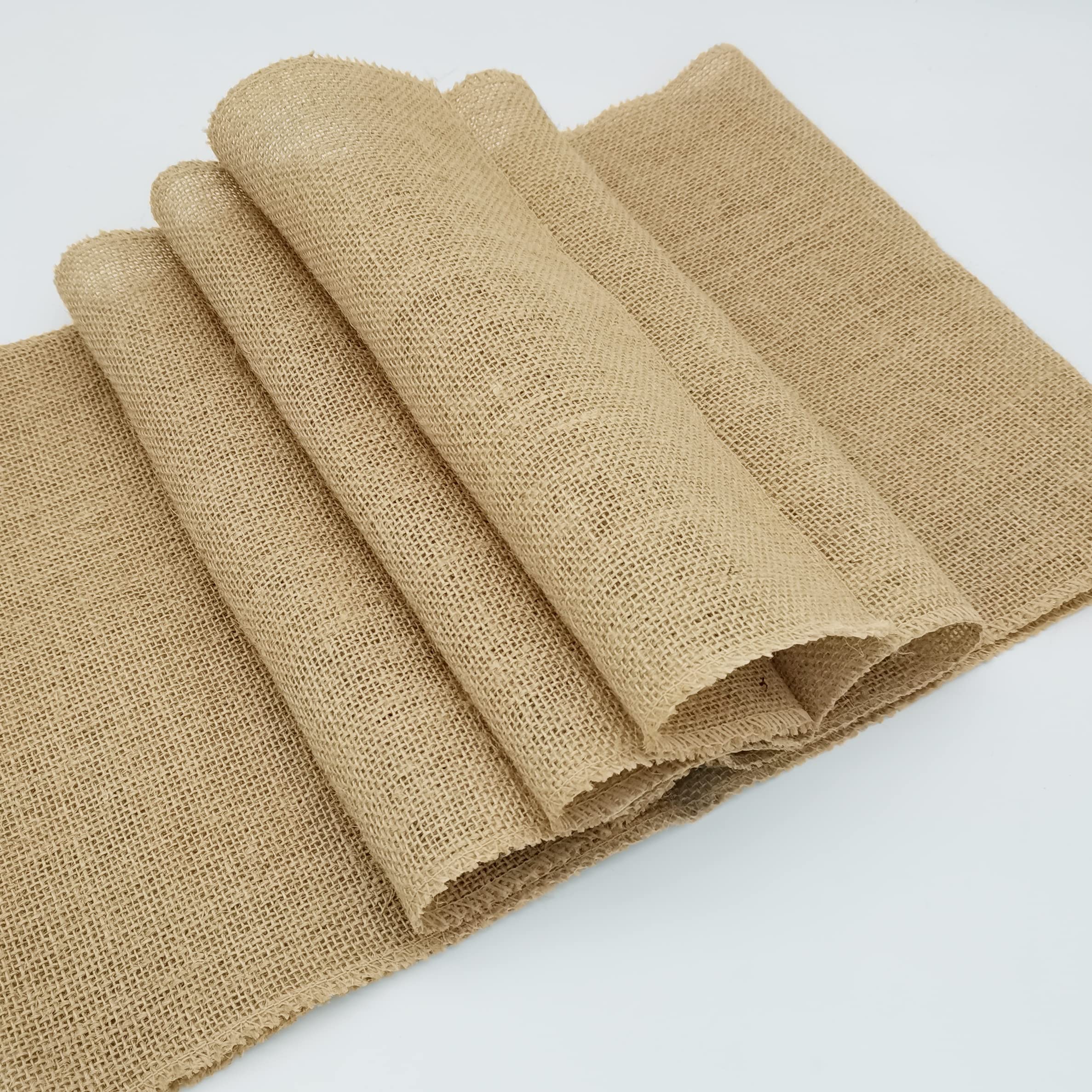 6 Pack Natural Burlap Table Runners,12 x 72 Inch Rustic Jute Table Runner and Placemats Bulk for Western Wedding Table Decorations,Farmhouse Style Party,Holiday,Kitchen Coffee Table Decor Cover