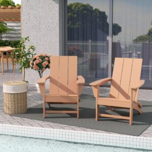 WestinTrends Ashore Modern Outdoor Folding Adirondack Chair (Set of 2)