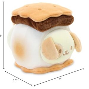 Anirollz Stuffed Animal Plush Toy – 6" Small Bakery Theme Outfitz Plush Doll | Soft, Squishy, Warm, Cute, Comfort, Safe | Birthday Gift Pillow with Puppy Dog in S'More Puppiroll