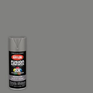 krylon fusion all-in-one2910 matte vintage gray16 oz.