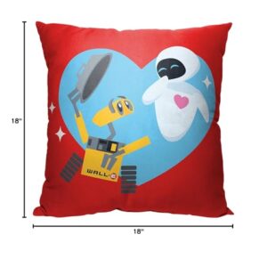 Northwest Disney Pixar's E Pillow, 18" x 18", Walle and Eve