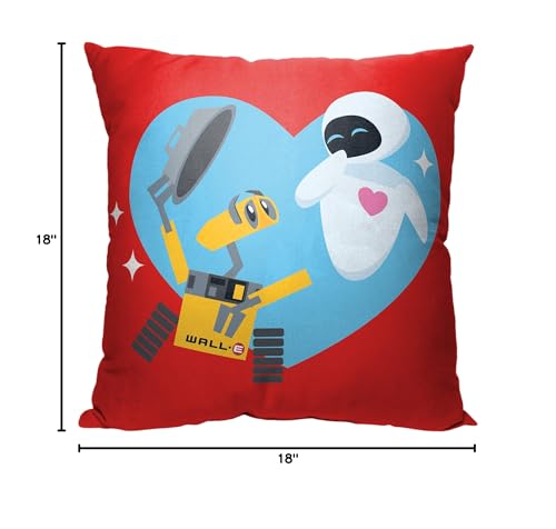 Northwest Disney Pixar's E Pillow, 18" x 18", Walle and Eve