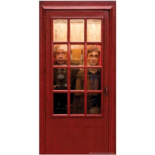 Rubies Harry Potter Decorative Door Cover, Telephone Booth, 30" x 60"