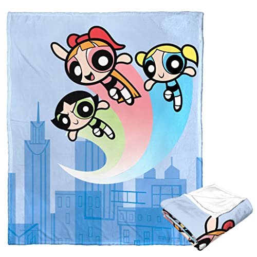 Northwest Powerpuff Girls Silk Touch Throw Blanket, 50" x 60", Protectors of Townsville