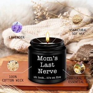 Homsolver Gifts for Mom,Unique Mom Gifts,Mothers Day,Valentines,Birthday Gifts for Mom from Daughters,Son,Lavender Scented Moms Last Nerve Candles