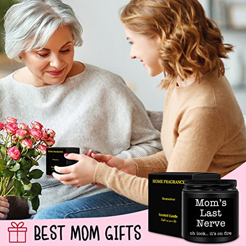 Homsolver Gifts for Mom,Unique Mom Gifts,Mothers Day,Valentines,Birthday Gifts for Mom from Daughters,Son,Lavender Scented Moms Last Nerve Candles