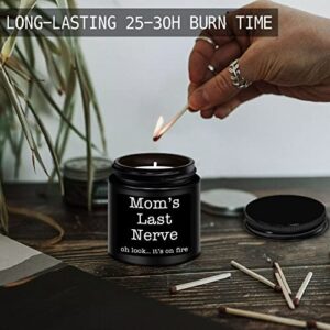 Homsolver Gifts for Mom,Unique Mom Gifts,Mothers Day,Valentines,Birthday Gifts for Mom from Daughters,Son,Lavender Scented Moms Last Nerve Candles