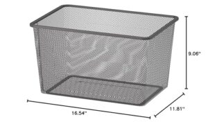 Ikea TROFAST mesh storage box, 42x30x23 cm, dark grey