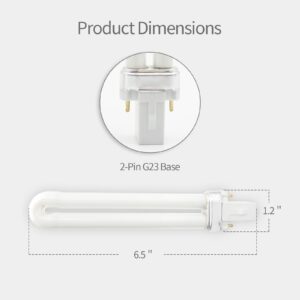 Celiwace UVA Fluorescent Bulb 9W Compatible with EL-22 FlyWeb Classic Fly Light GX23 Base 3 Pack