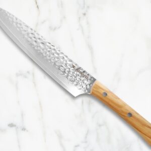 Moorhaus 8" Kitchen Knife, Stainless Damascus Steel 67 Layer - Razor Sharp, Superb Edge Retention, Stain & Corrosion Resistant Chefs Knives